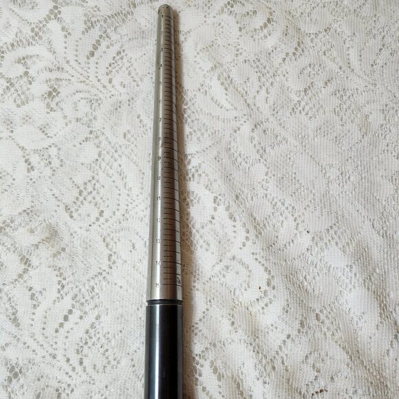 Steel Ring Mandrel Graduated 1-15 Marked Sizer Metal Jewelry Sizing Tool Stick - Picture 3 of 4
